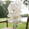 Set of 2 Pure White Phalaenopsis Orchid Stems | 31-Inch Lifelike Artificial Flowers with 10 Silk Blooms for Home Decor, Centerpieces, and Floral Arrangements | Floral Home by Artificial Flowers